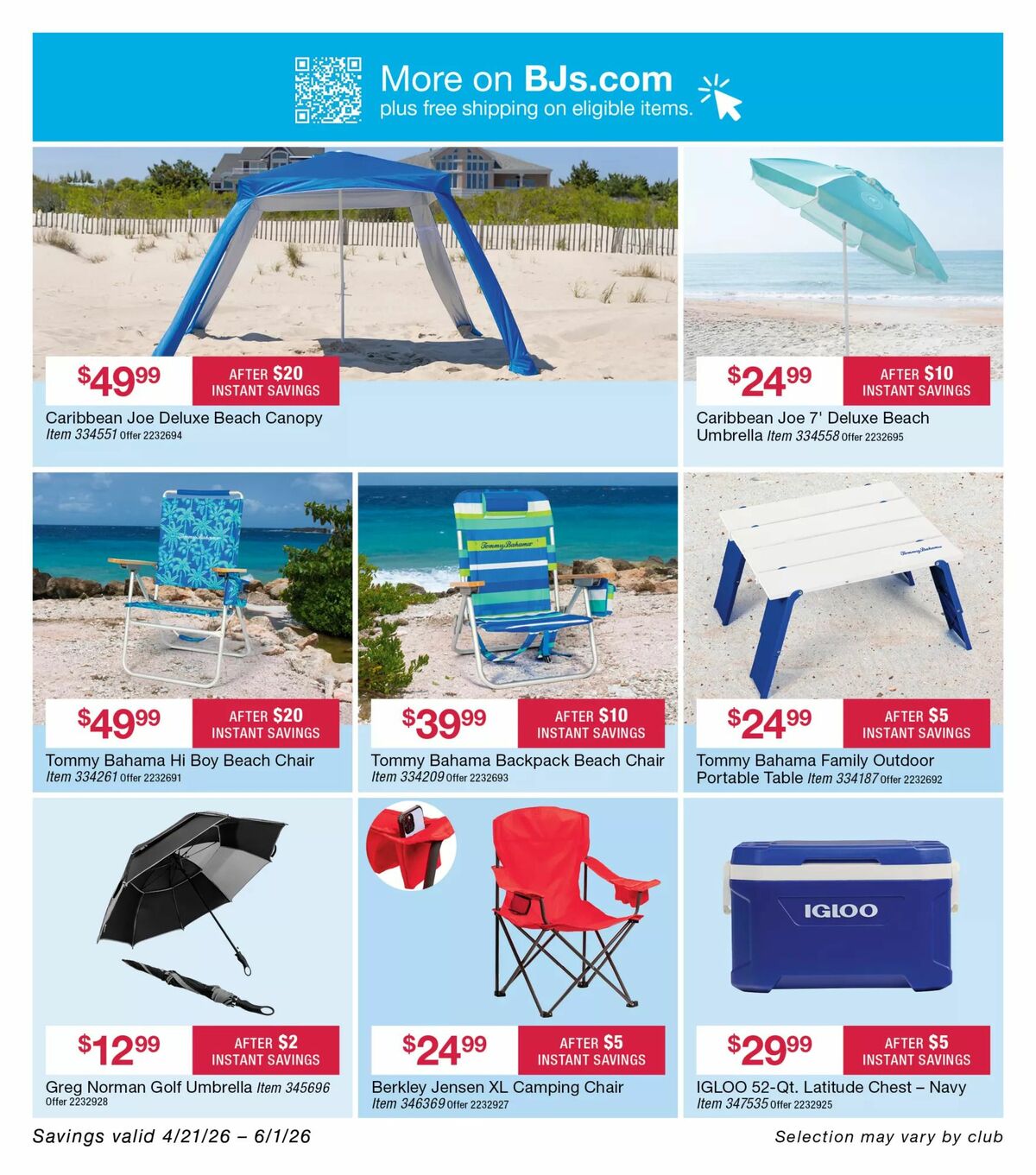 BJ's Wholesale Club Weekly Ad from April 21