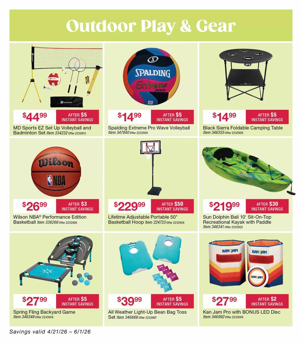 BJ's Wholesale Club Weekly Ad from April 21