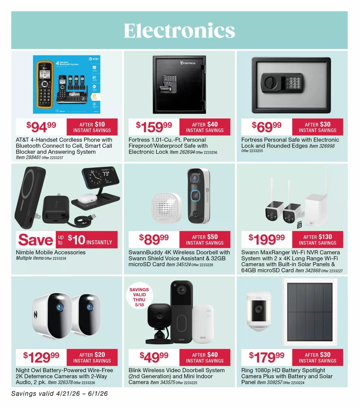 BJ's Wholesale Club Weekly Ad from April 21