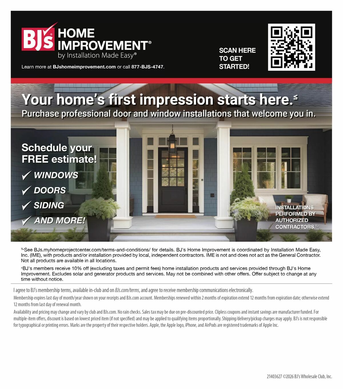 BJ's Wholesale Club Weekly Ad from April 21