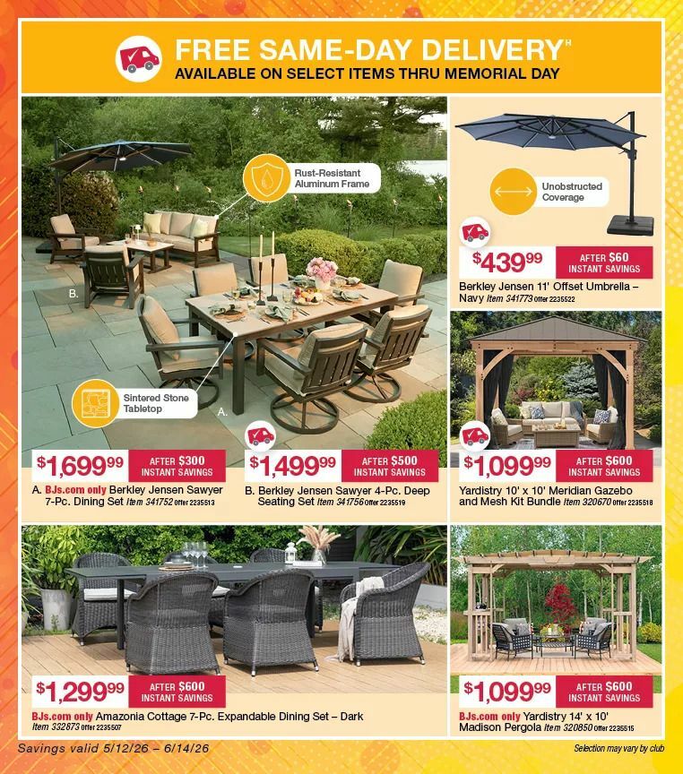 BJ's Wholesale Club Weekly Ad from May 12