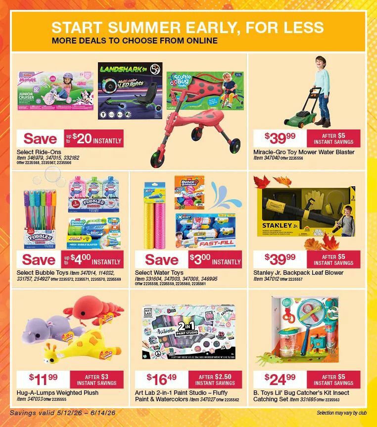 BJ's Wholesale Club Weekly Ad from May 12