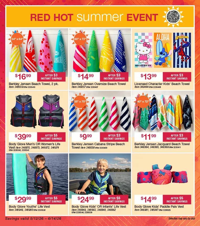 BJ's Wholesale Club Weekly Ad from May 12