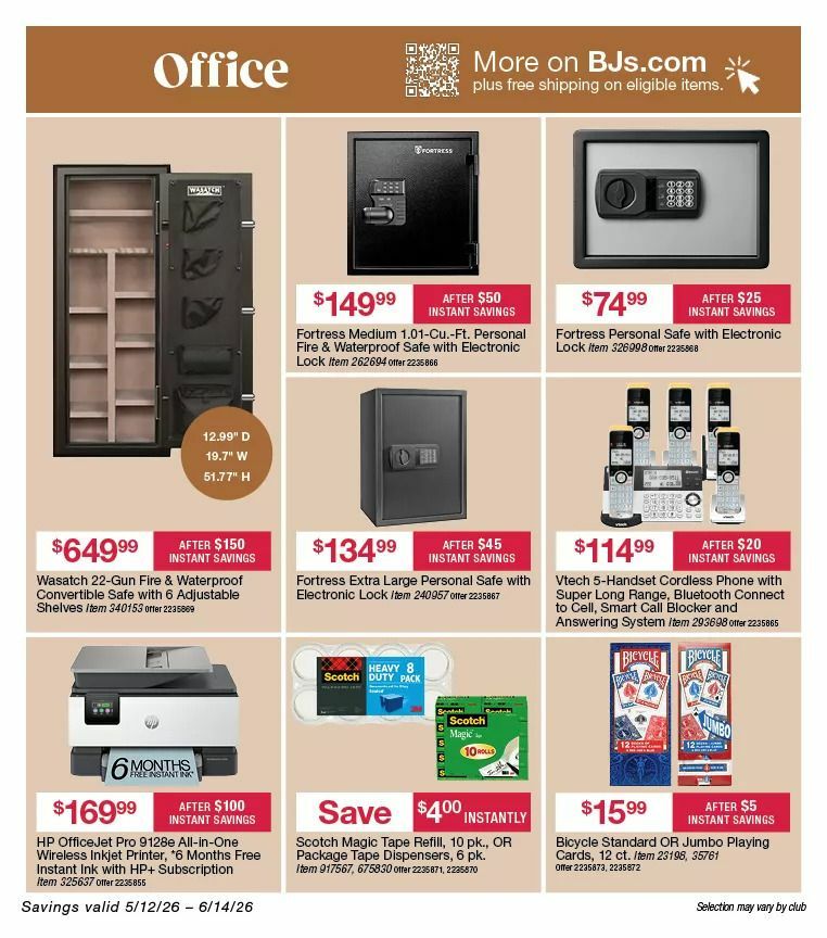 BJ's Wholesale Club Weekly Ad from May 12