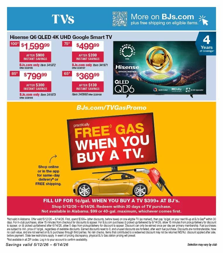BJ's Wholesale Club Weekly Ad from May 12
