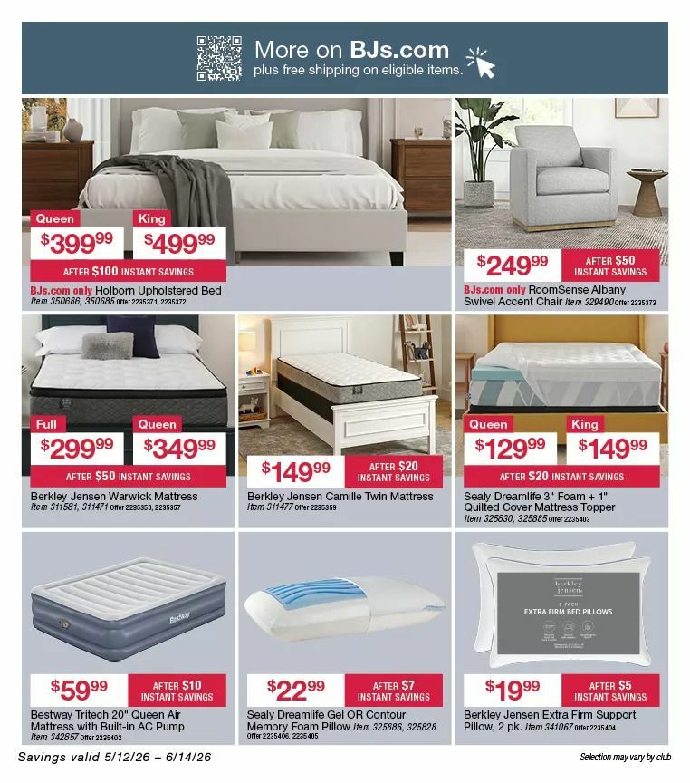 BJ's Wholesale Club Weekly Ad from May 12
