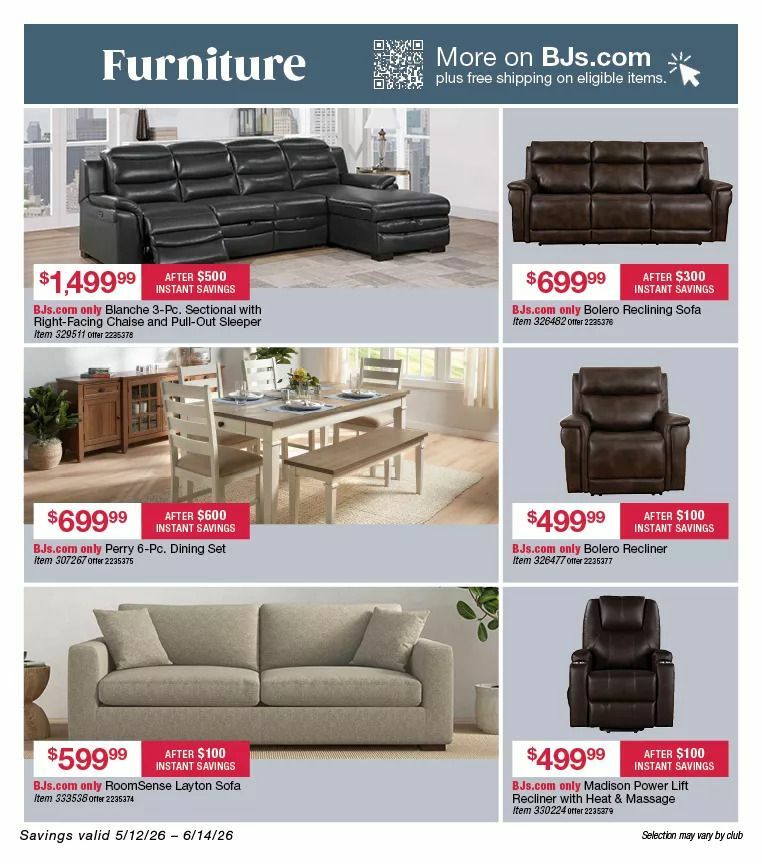 BJ's Wholesale Club Weekly Ad from May 12