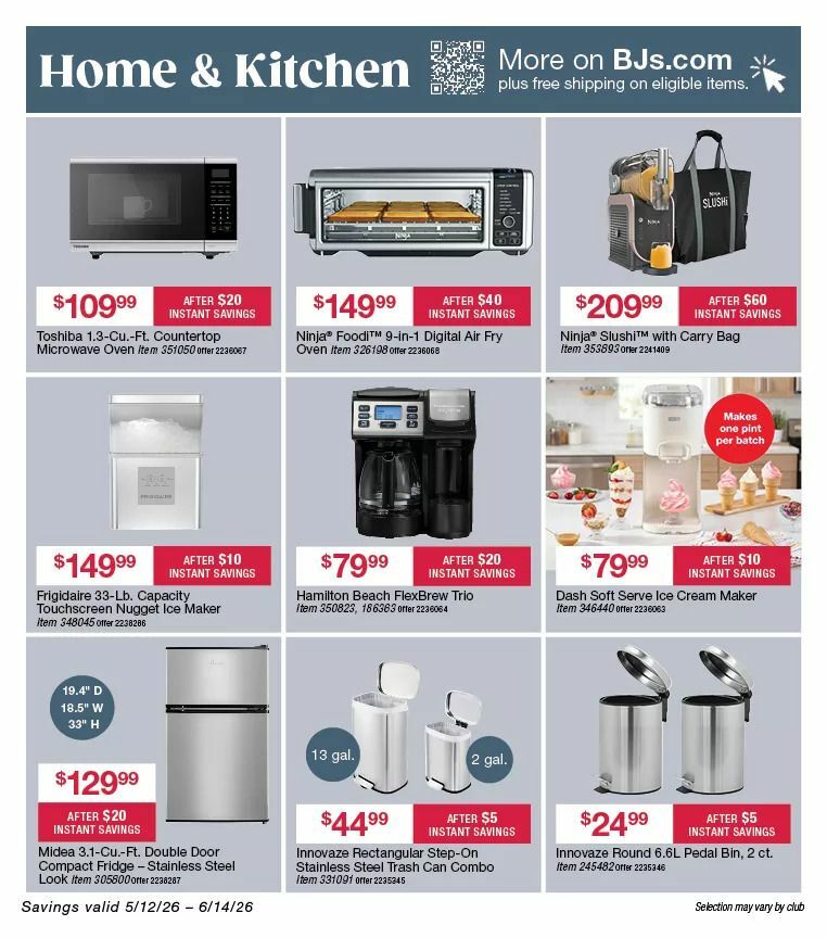 BJ's Wholesale Club Weekly Ad from May 12