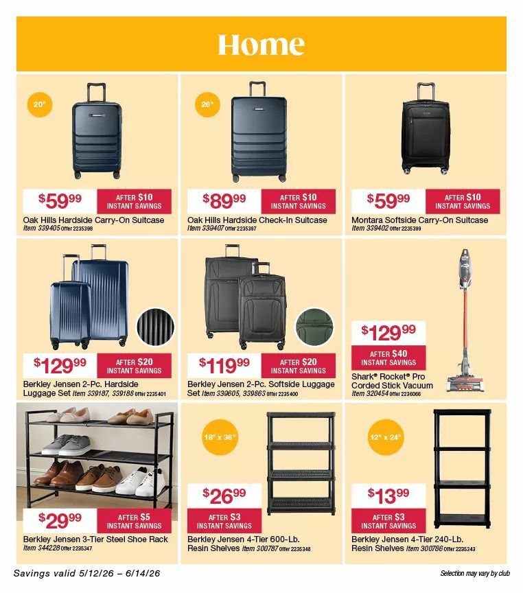 BJ's Wholesale Club Weekly Ad from May 12