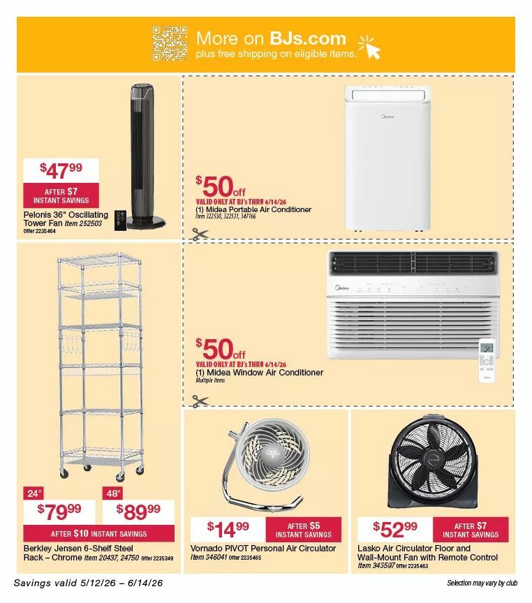 BJ's Wholesale Club Weekly Ad from May 12
