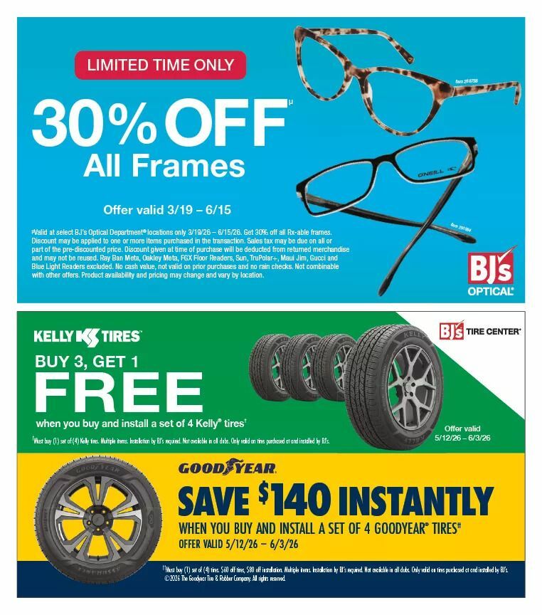 BJ's Wholesale Club Weekly Ad from May 12