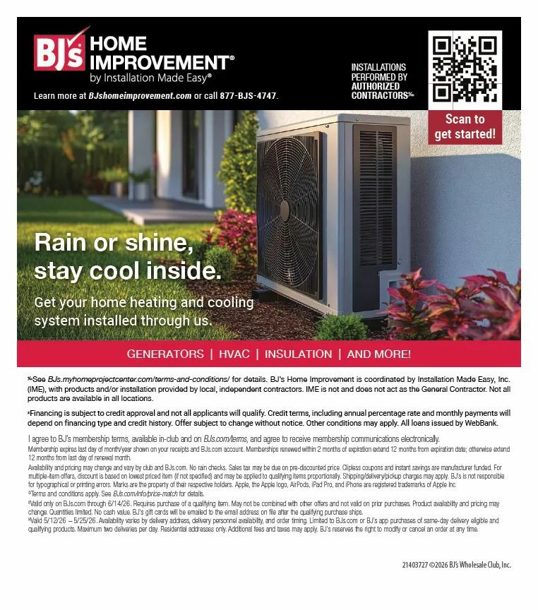 BJ's Wholesale Club Weekly Ad from May 12