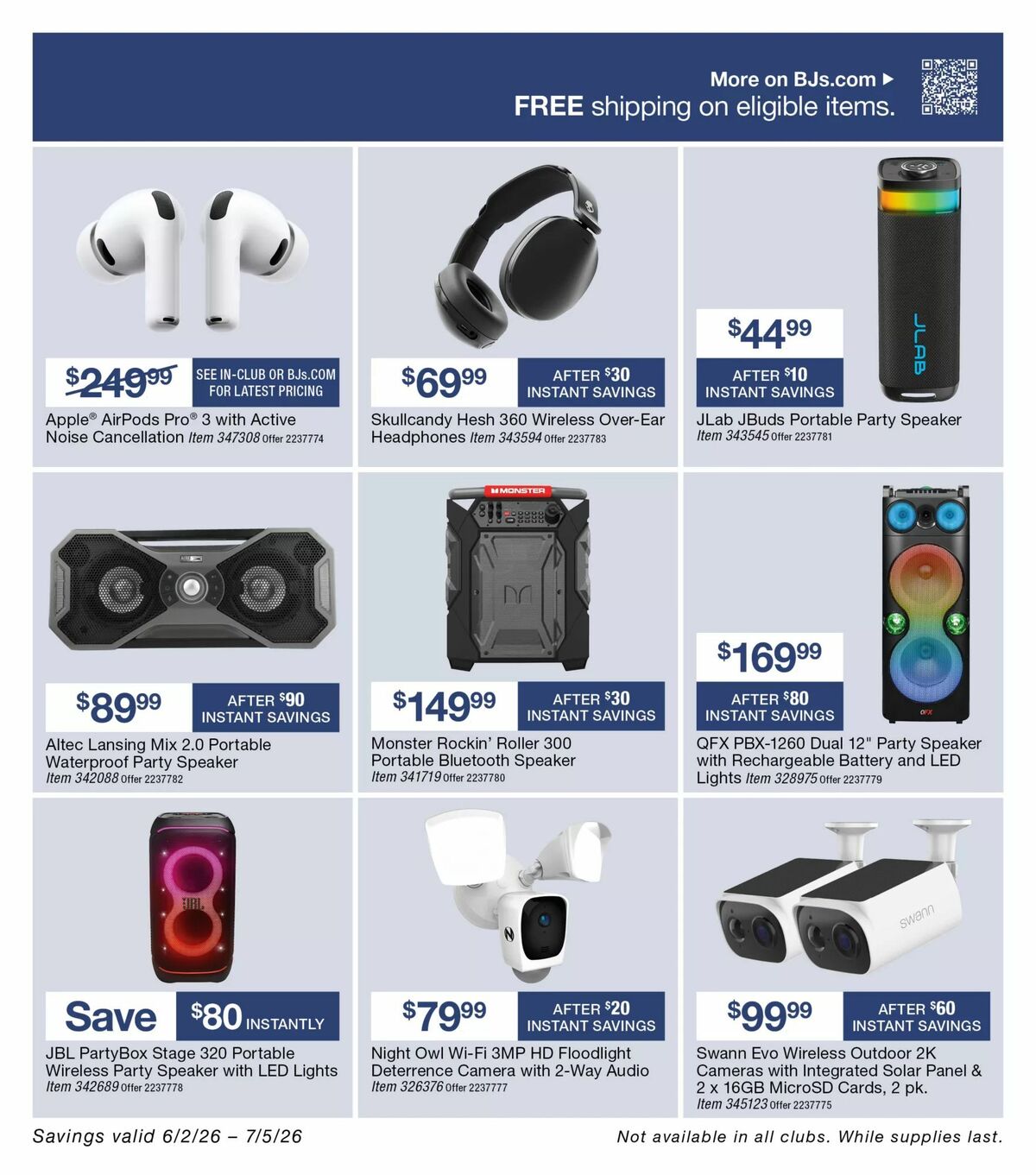 BJ's Wholesale Club Weekly Ad from June 2