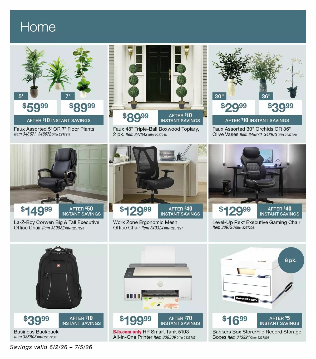 BJ's Wholesale Club Weekly Ad from June 2
