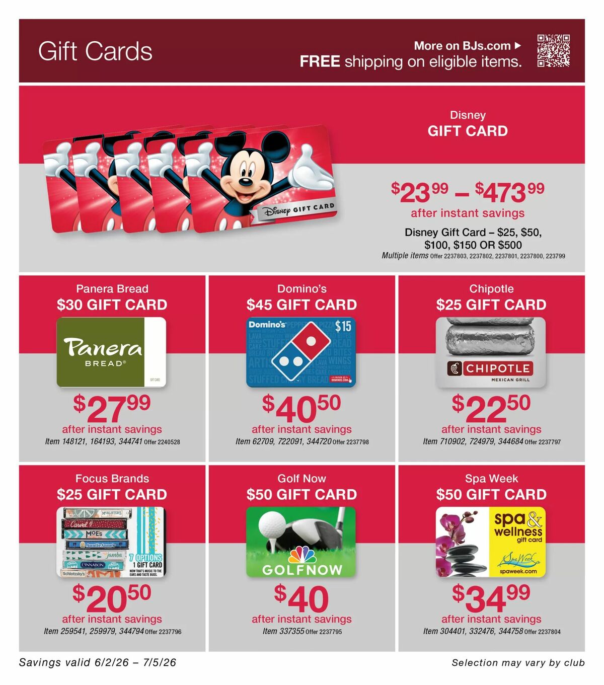 BJ's Wholesale Club Weekly Ad from June 2