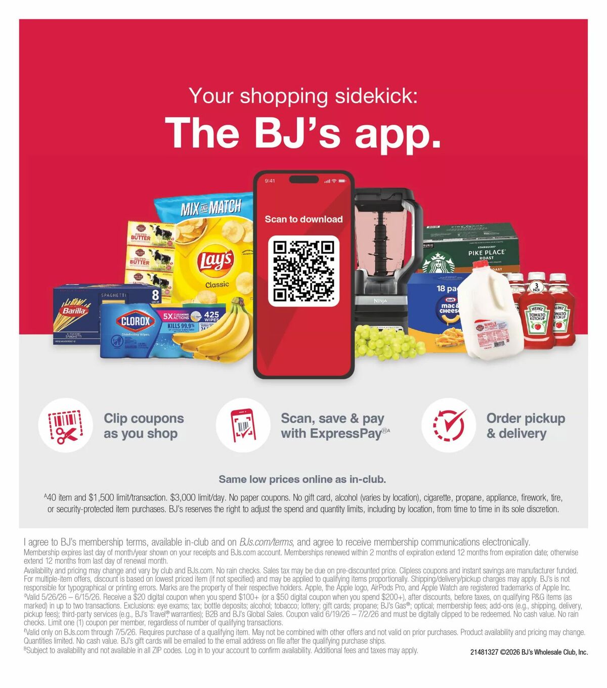 BJ's Wholesale Club Weekly Ad from June 2