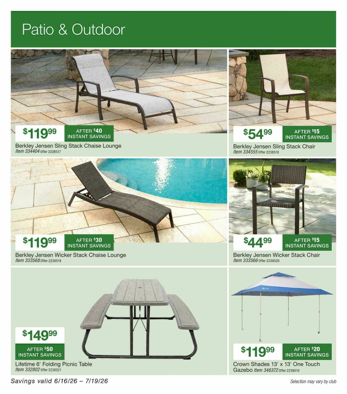 BJ's Wholesale Club Weekly Ad from June 16