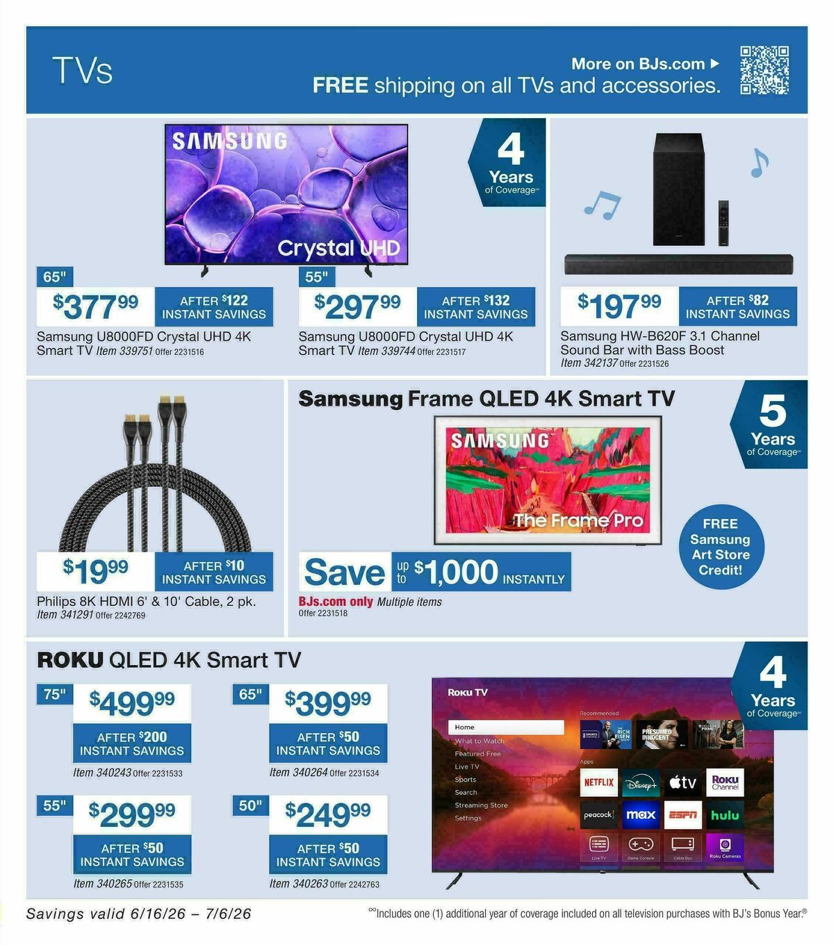 BJ's Wholesale Club Weekly Ad from June 16