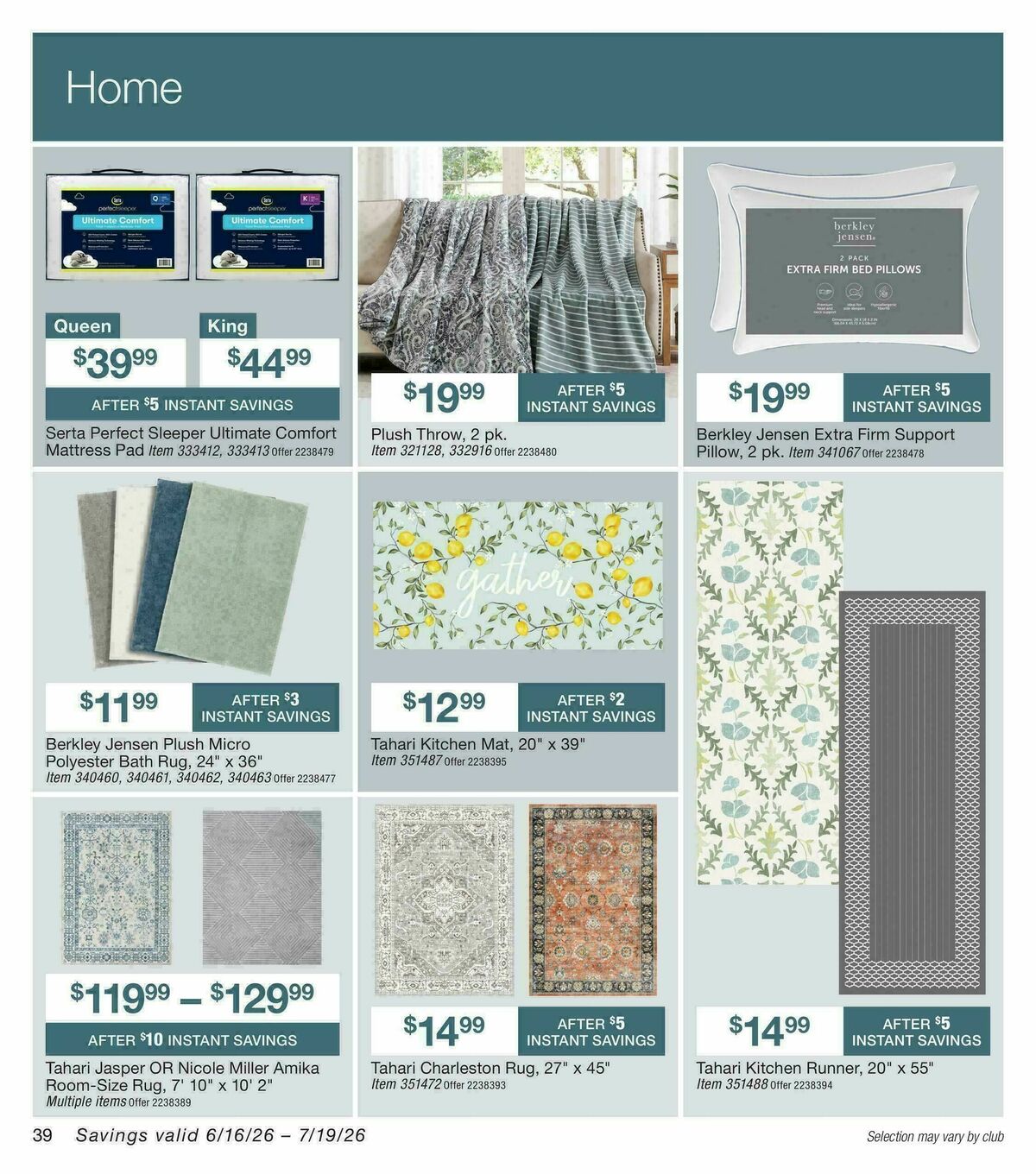 BJ's Wholesale Club Weekly Ad from June 16