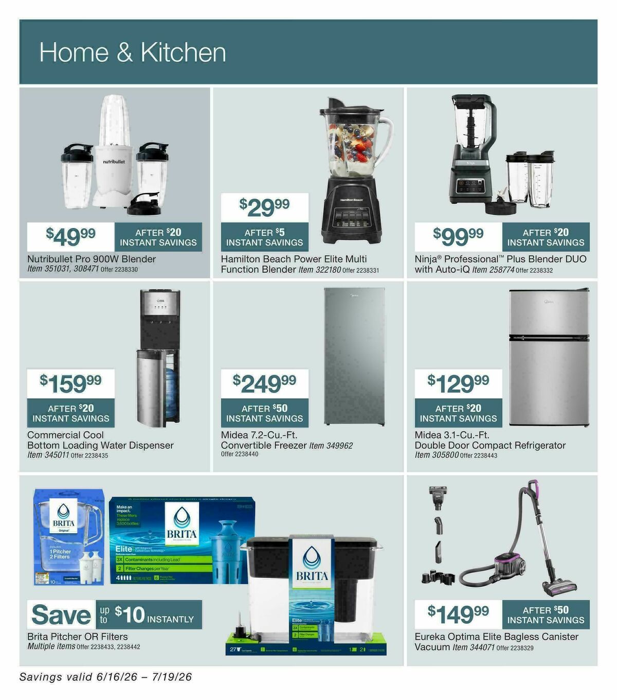 BJ's Wholesale Club Weekly Ad from June 16