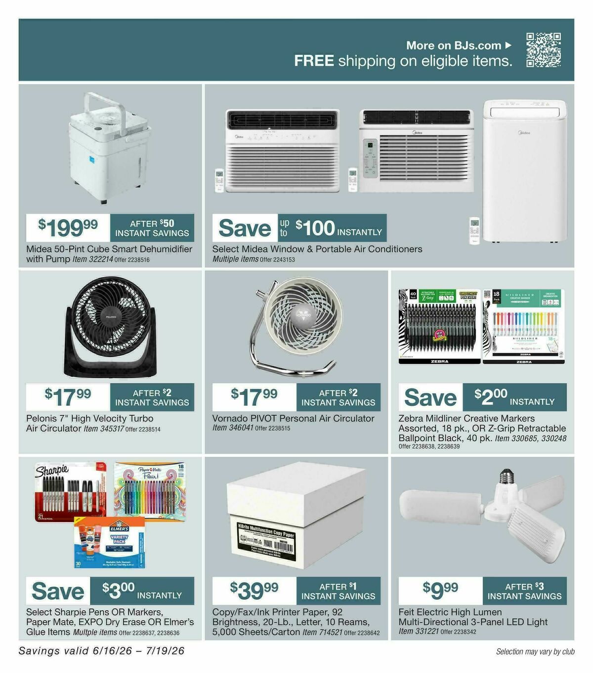 BJ's Wholesale Club Weekly Ad from June 16