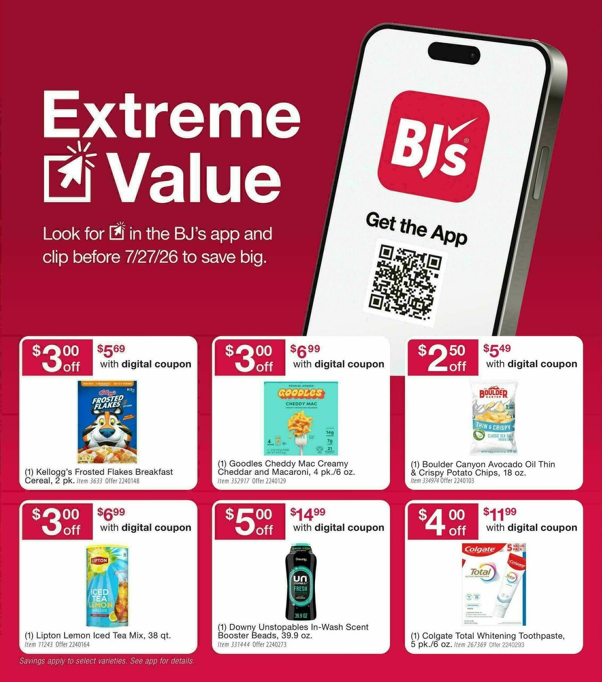 BJ's Wholesale Club Weekly Ad from July 7