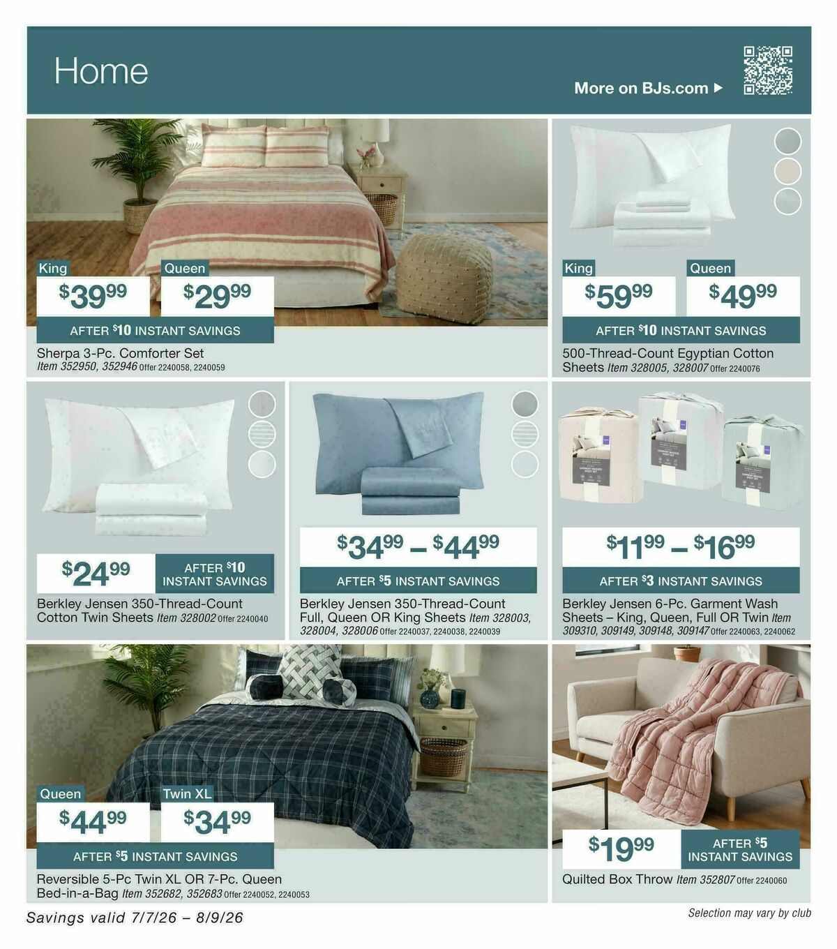 BJ's Wholesale Club Weekly Ad from July 7