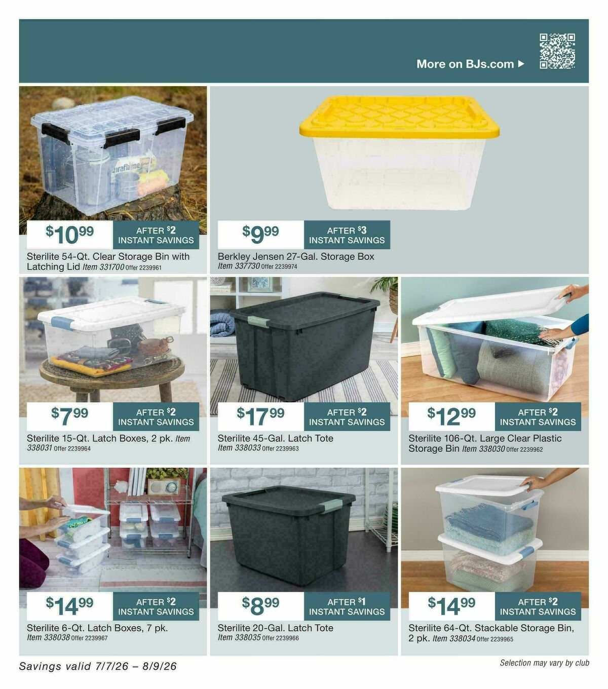 BJ's Wholesale Club Weekly Ad from July 7