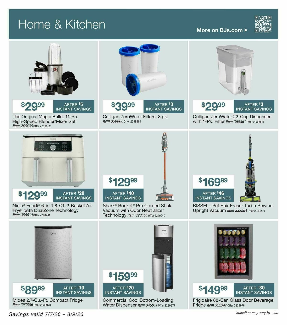 BJ's Wholesale Club Weekly Ad from July 7