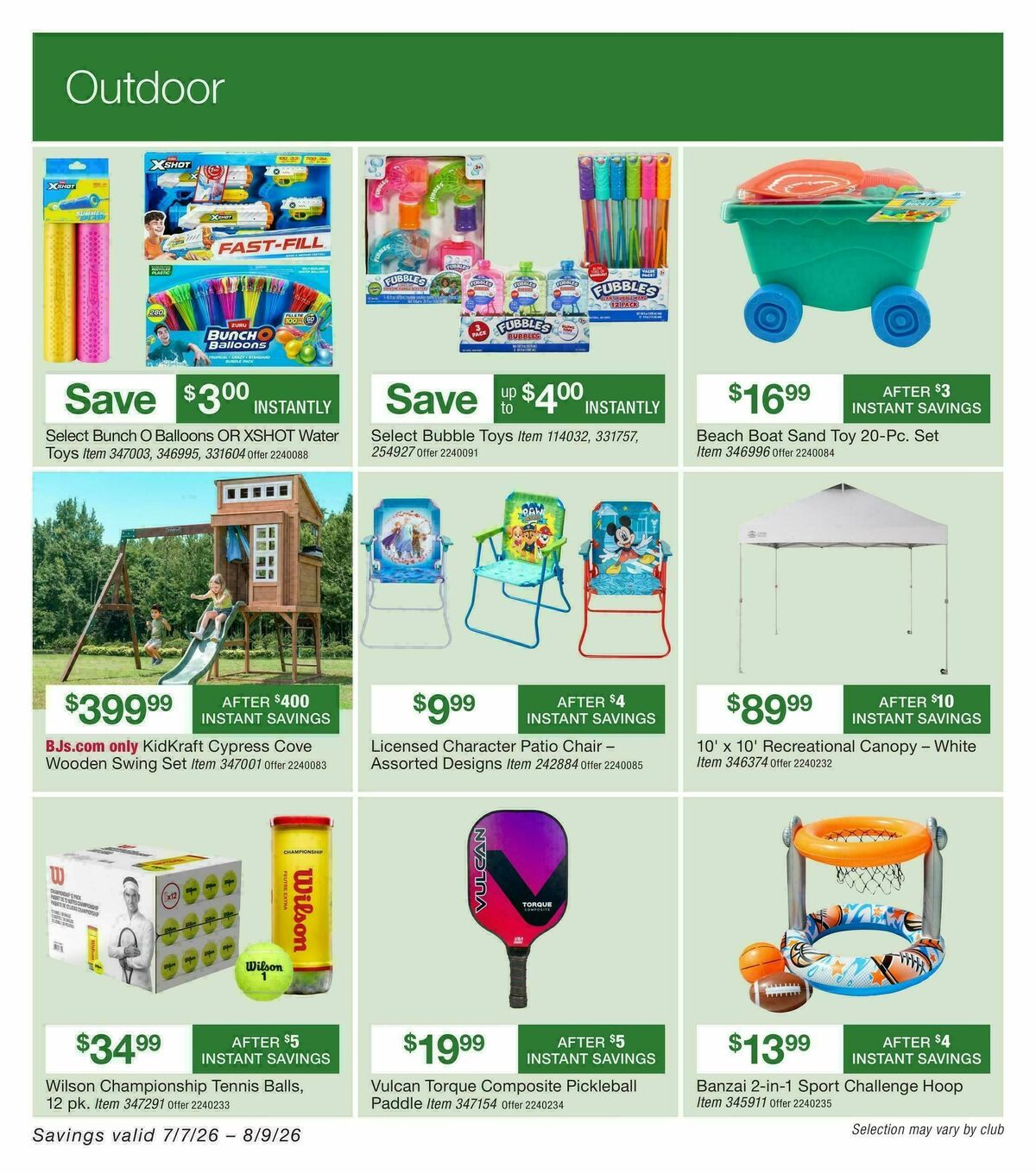 BJ's Wholesale Club Weekly Ad from July 7