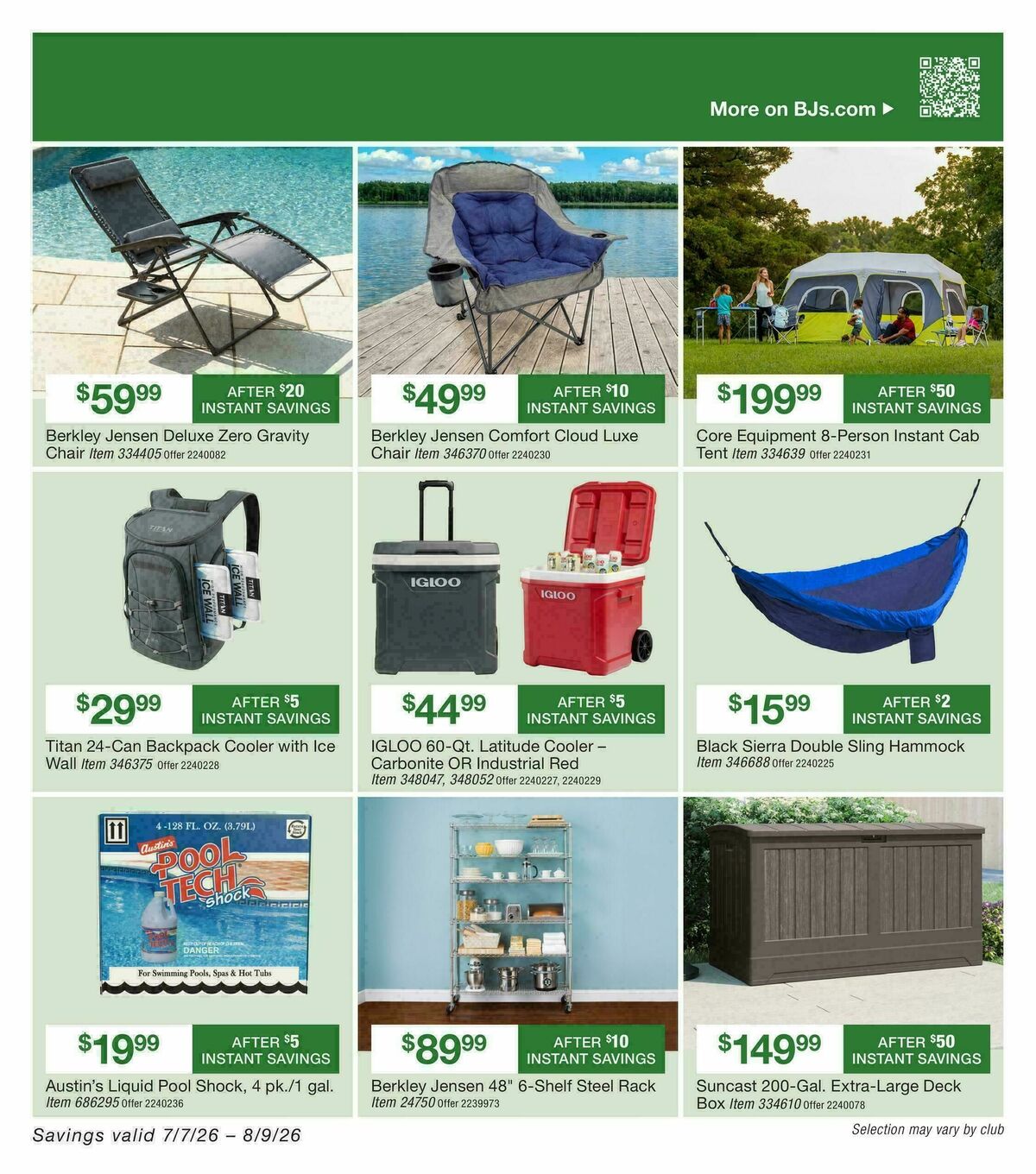 BJ's Wholesale Club Weekly Ad from July 7