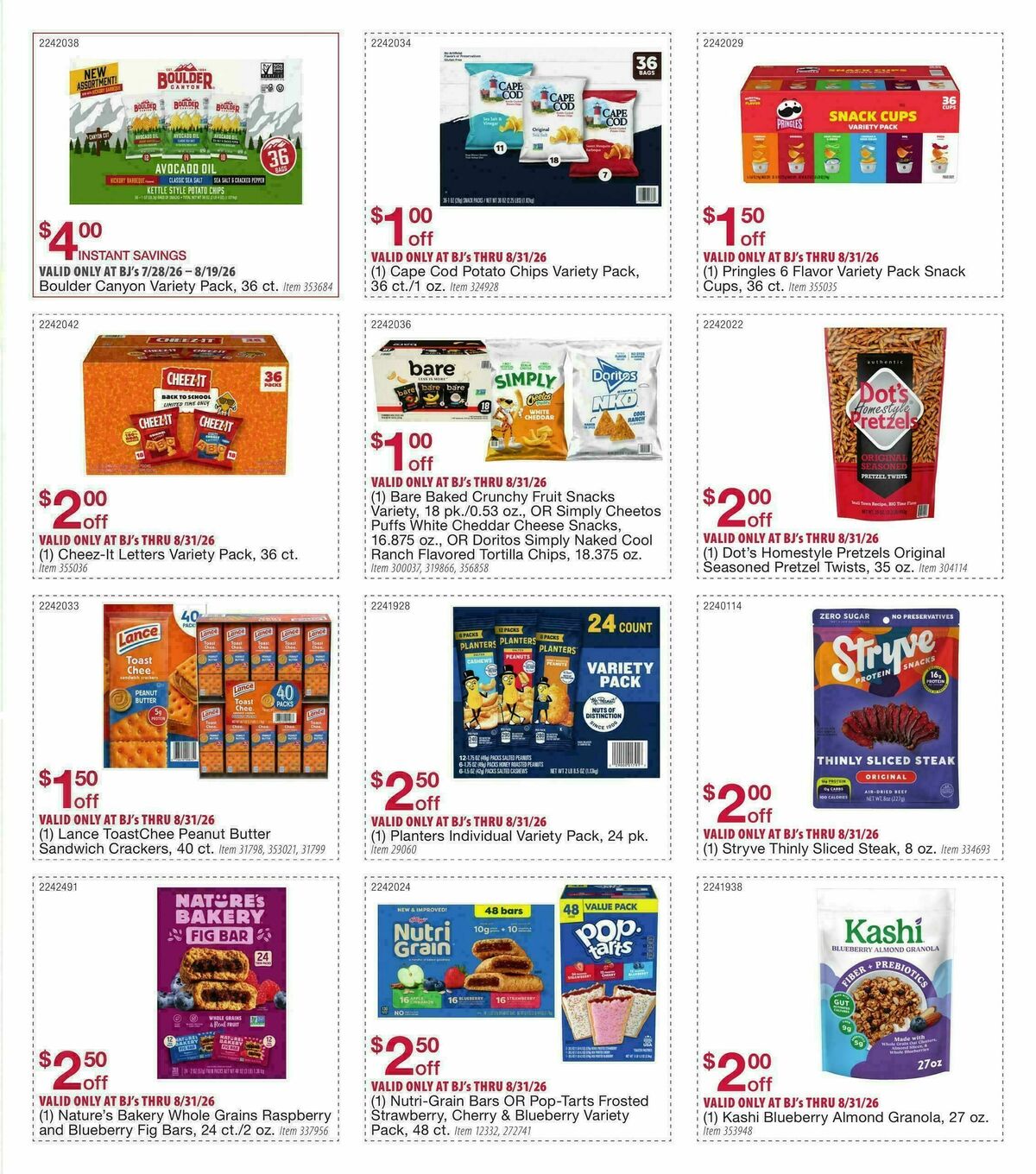 BJ's Wholesale Club Weekly Ad from July 28