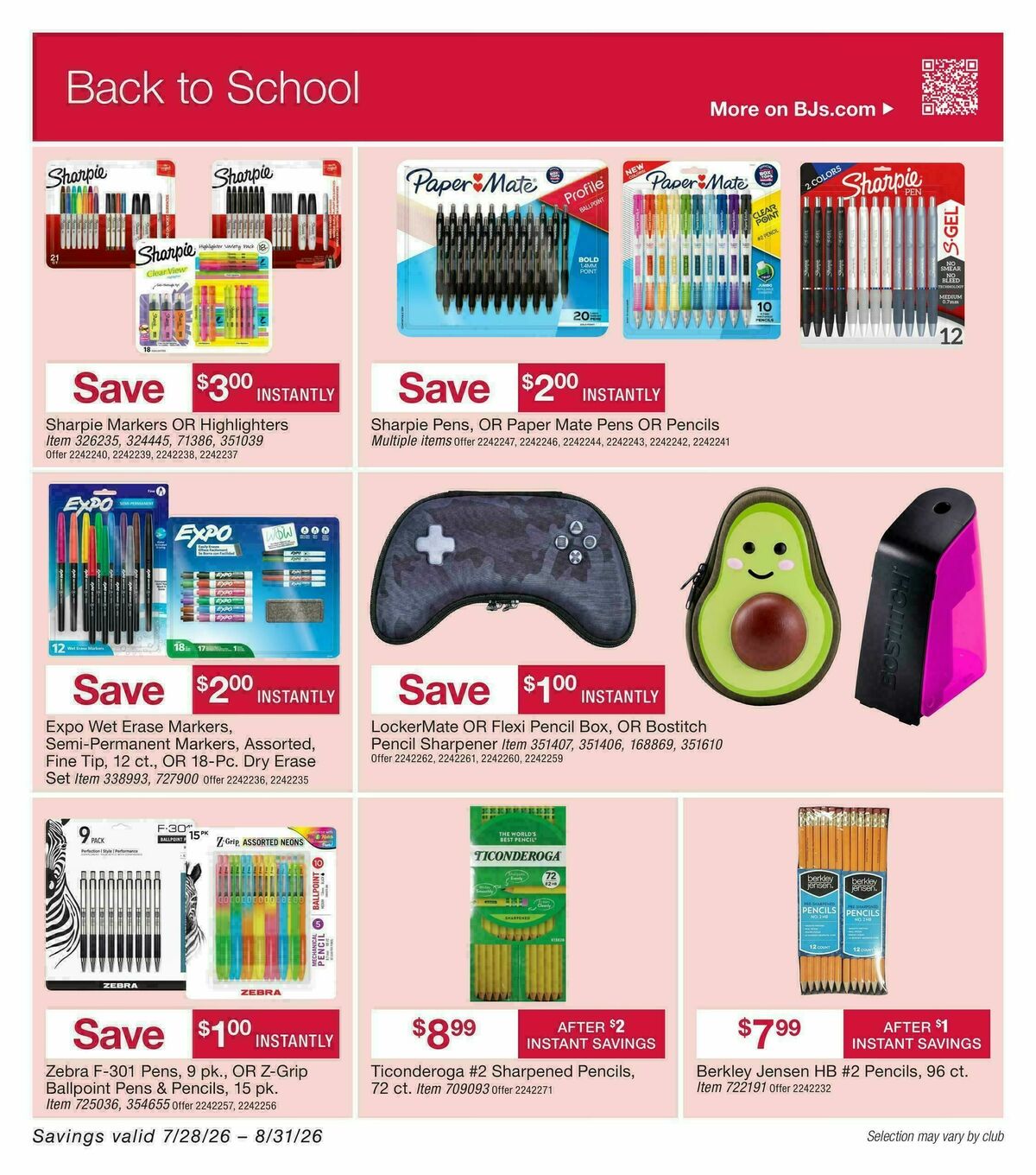 BJ's Wholesale Club Weekly Ad from July 28
