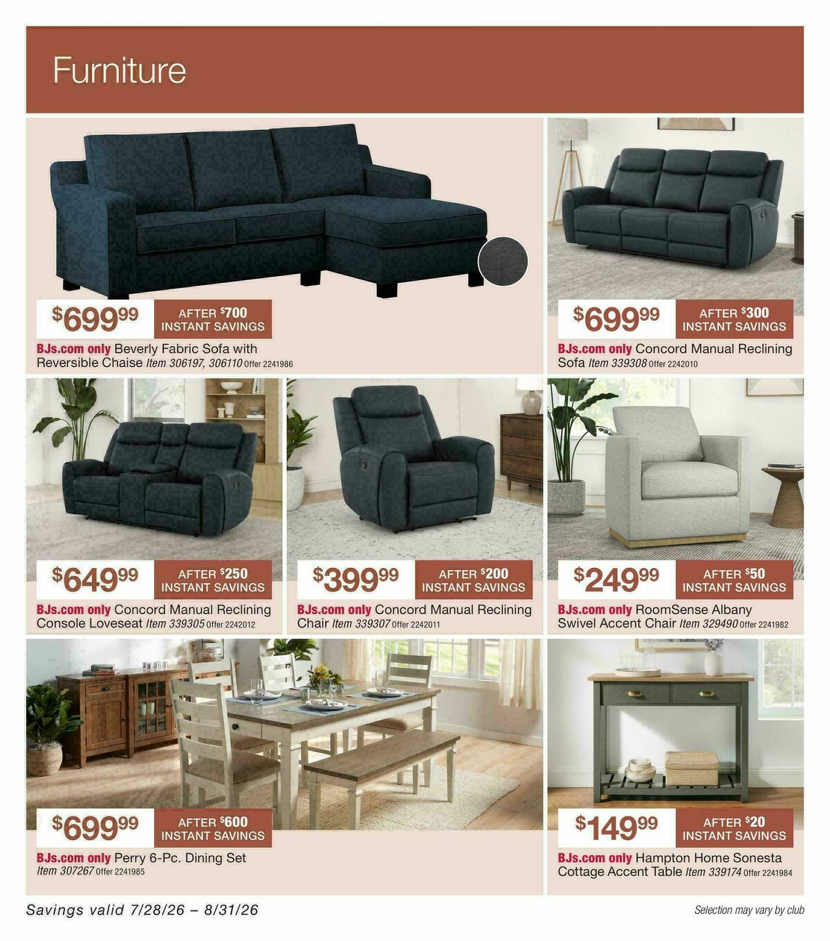 BJ's Wholesale Club Weekly Ad from July 28