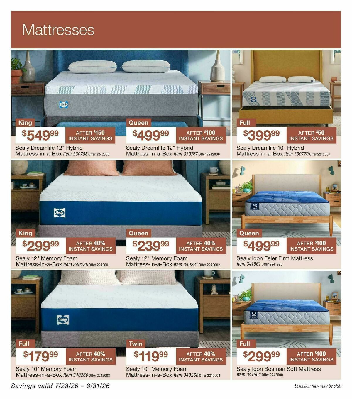 BJ's Wholesale Club Weekly Ad from July 28