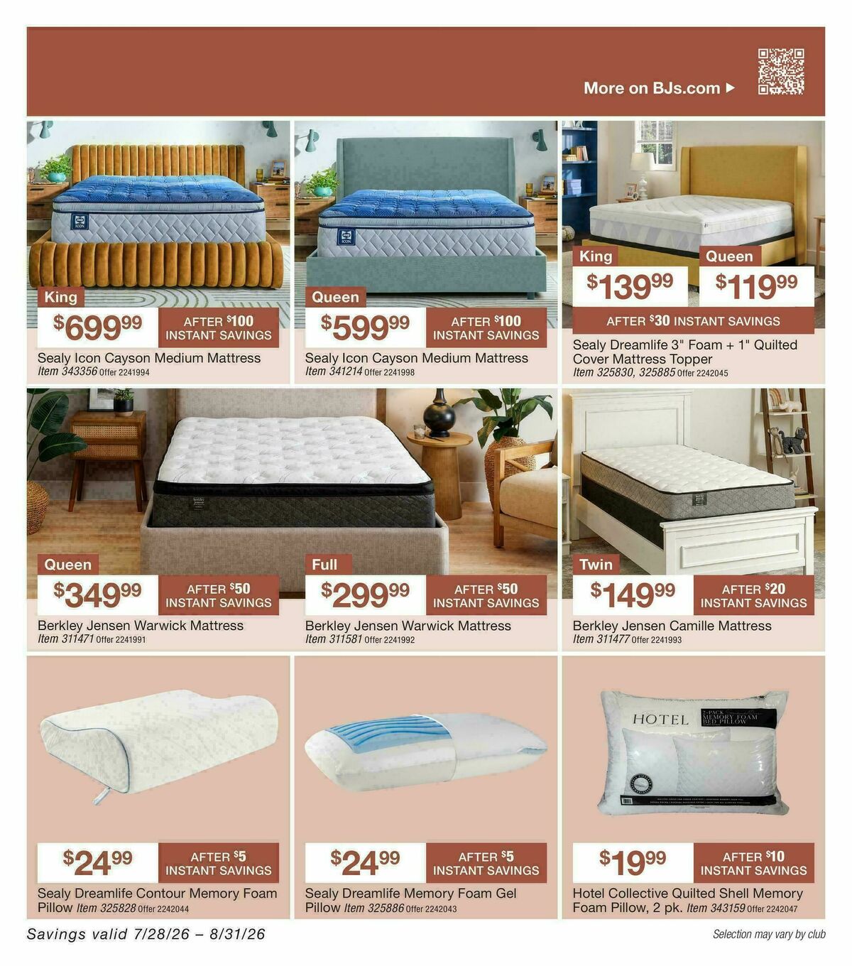 BJ's Wholesale Club Weekly Ad from July 28