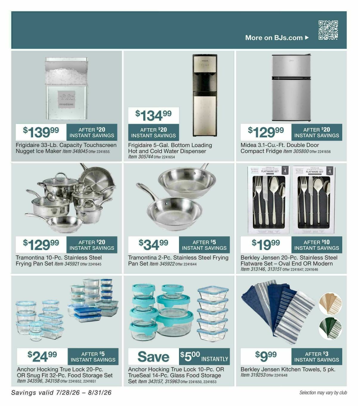 BJ's Wholesale Club Weekly Ad from July 28
