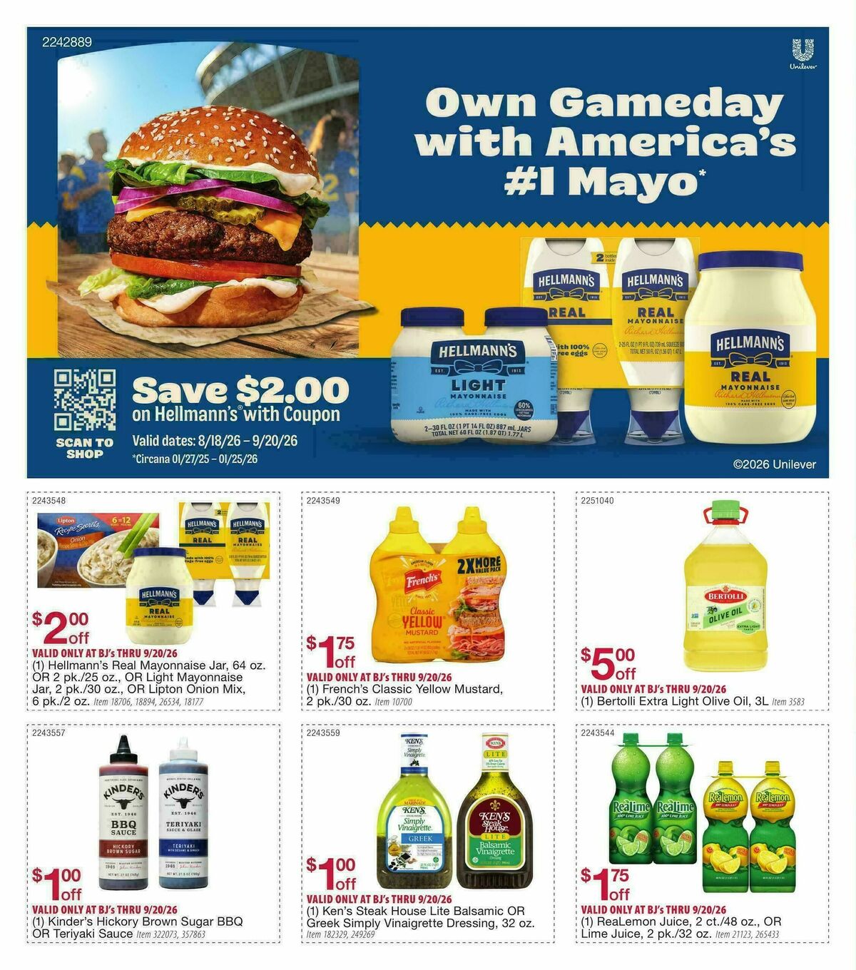 BJ's Wholesale Club Weekly Ad from August 18