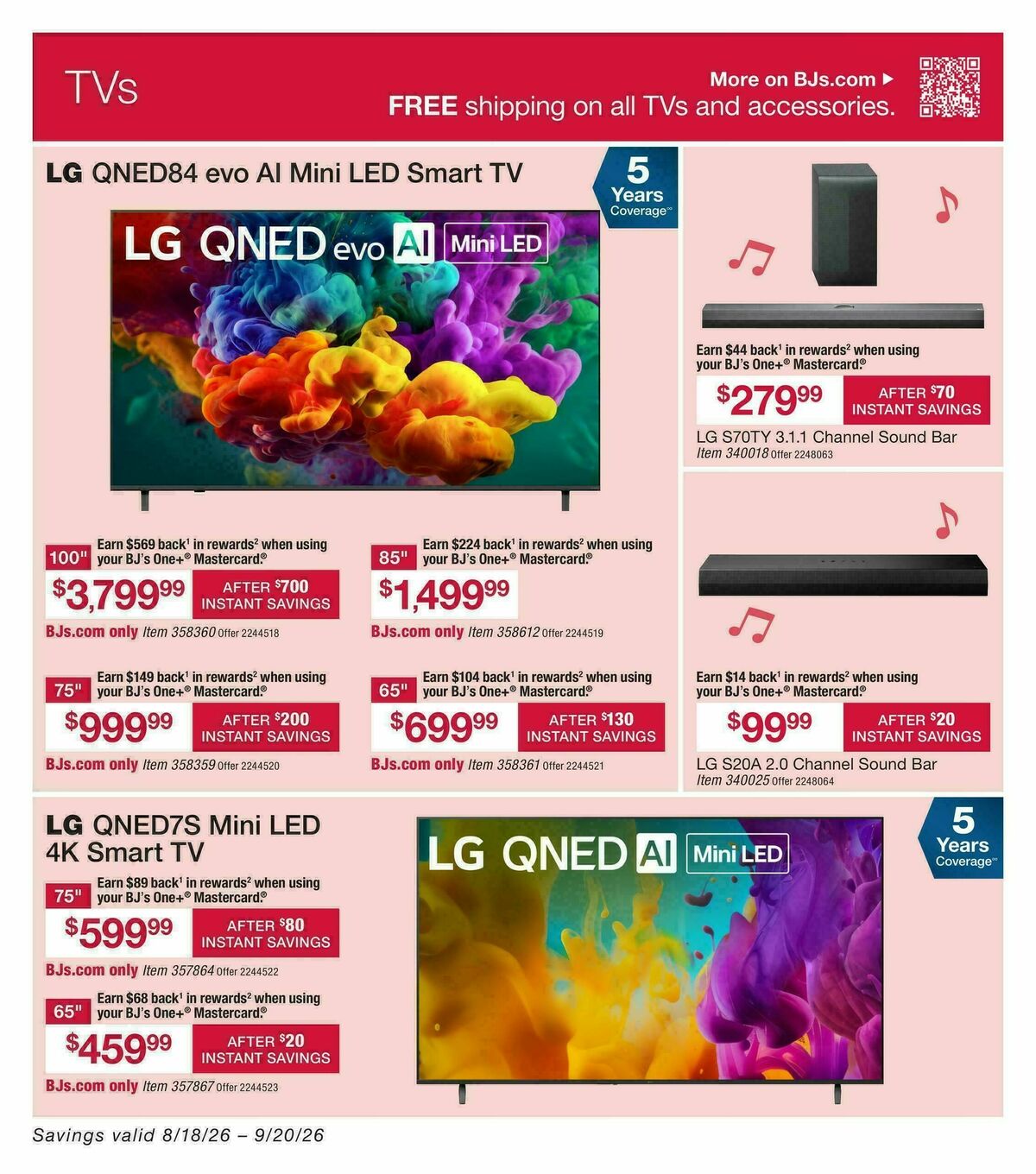 BJ's Wholesale Club Weekly Ad from August 18