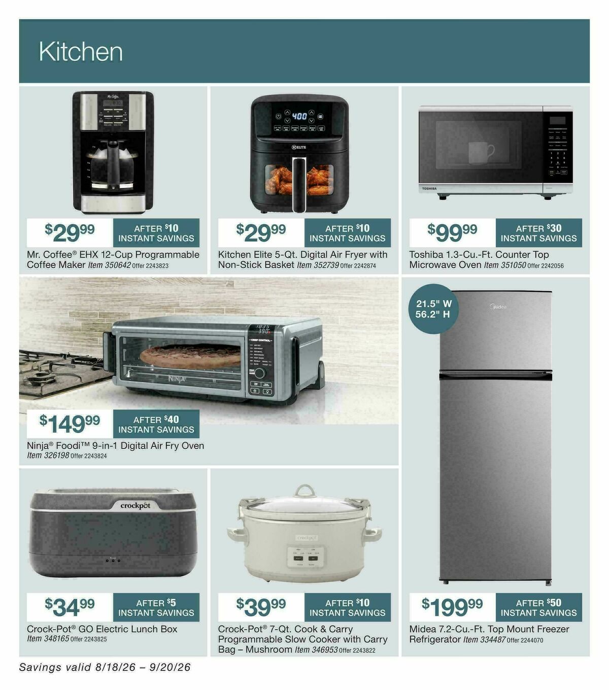 BJ's Wholesale Club Weekly Ad from August 18