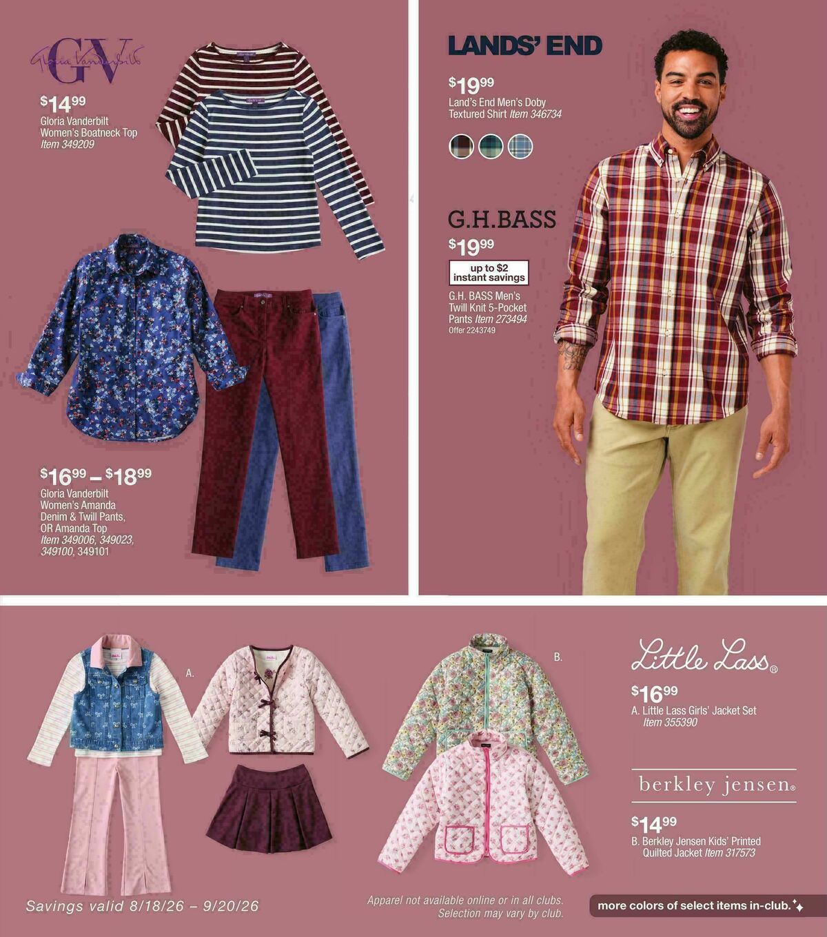 BJ's Wholesale Club Weekly Ad from August 18