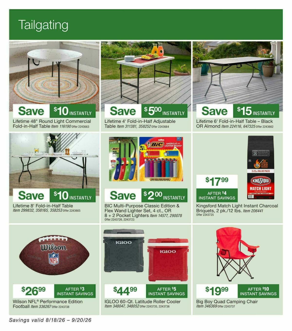 BJ's Wholesale Club Weekly Ad from August 18