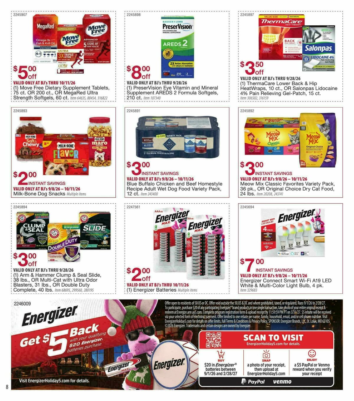 BJ's Wholesale Club Smart Saver Weekly Ad from September 8