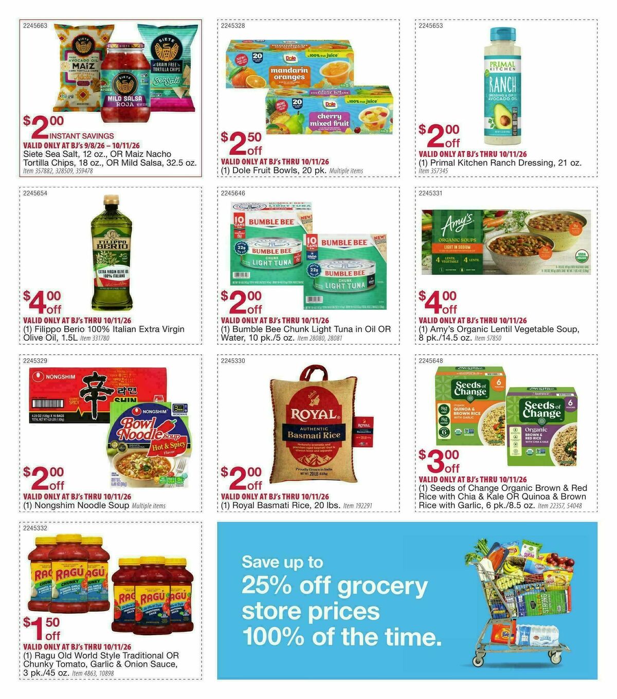 BJ's Wholesale Club Smart Saver Weekly Ad from September 8