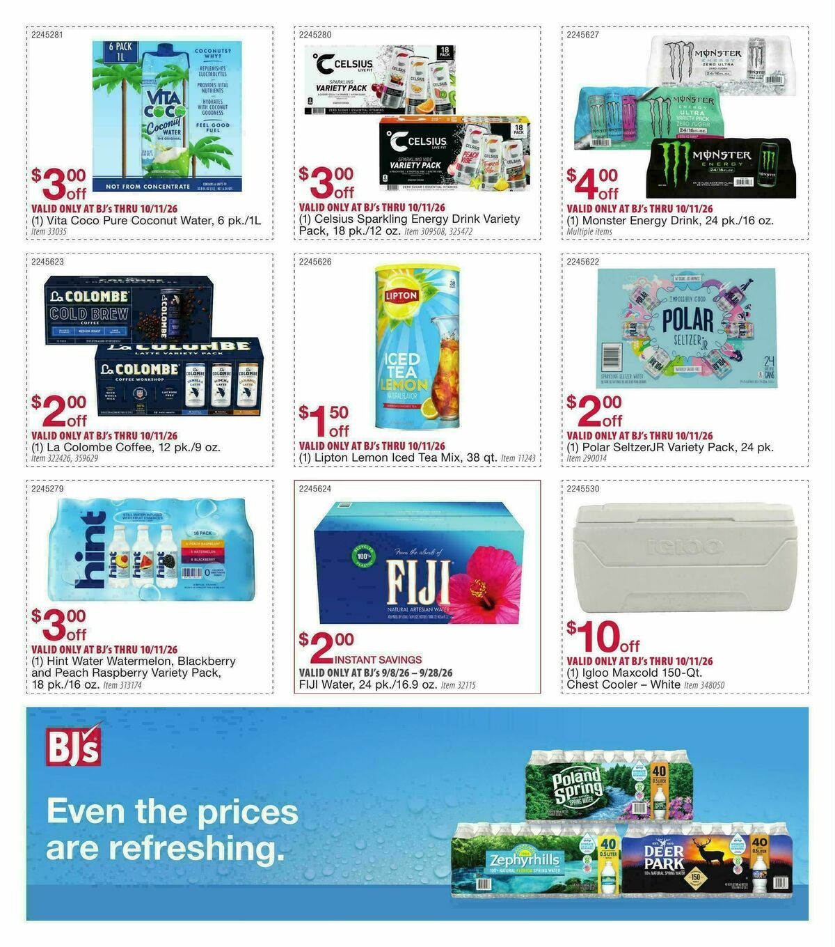 BJ's Wholesale Club Smart Saver Weekly Ad from September 8