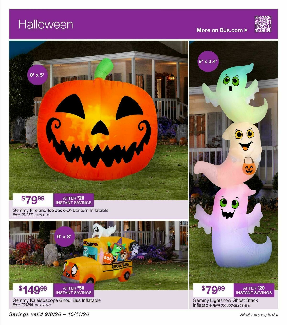 BJ's Wholesale Club Smart Saver Weekly Ad from September 8