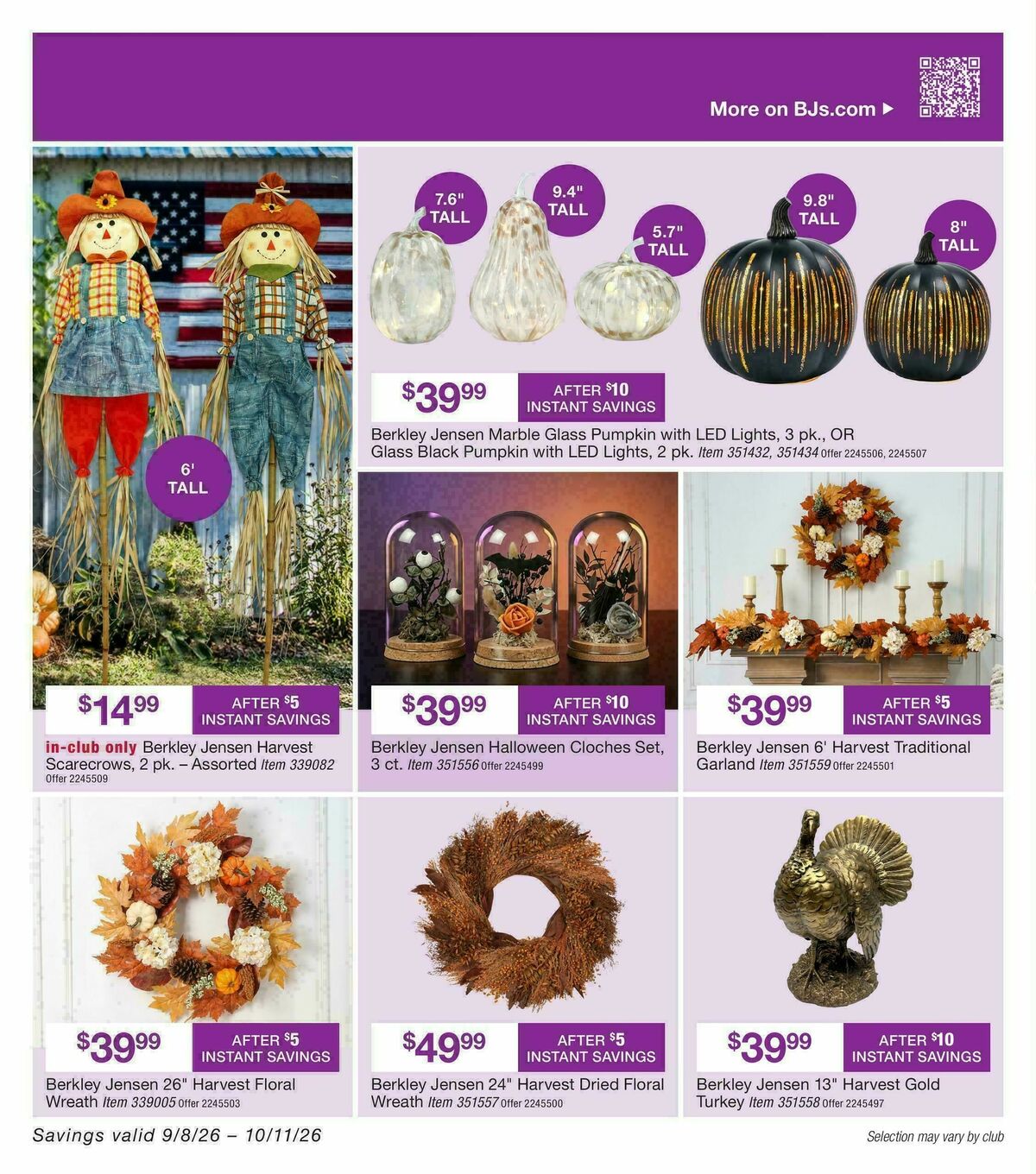 BJ's Wholesale Club Smart Saver Weekly Ad from September 8