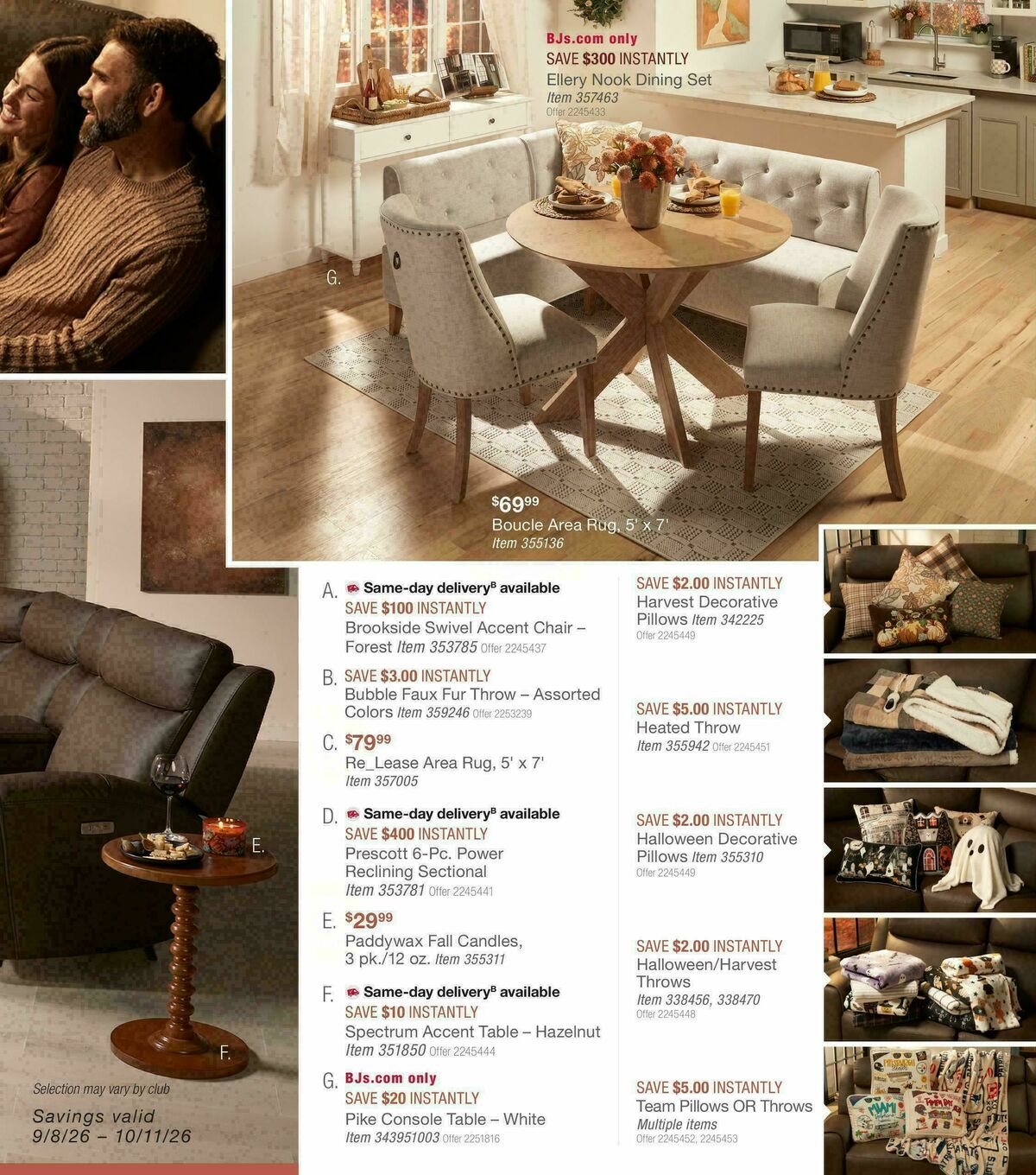 BJ's Wholesale Club Smart Saver Weekly Ad from September 8