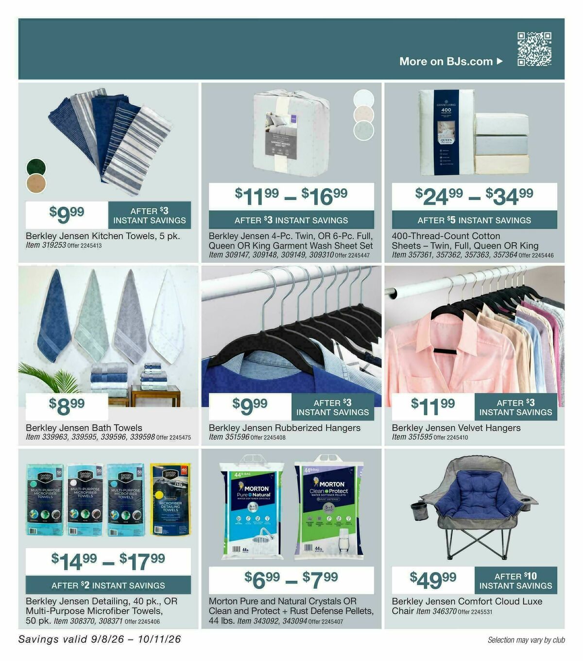 BJ's Wholesale Club Smart Saver Weekly Ad from September 8