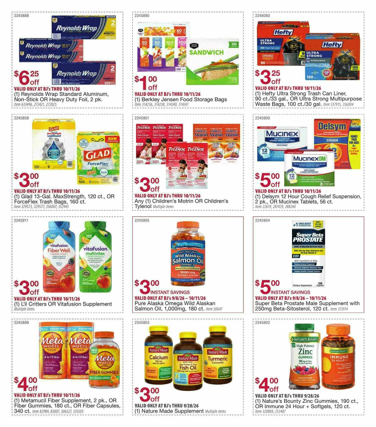BJ's Wholesale Club Smart Saver Weekly Ad from September 8